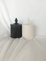 Vintage Antique Jar Lid with Patterned Design - Epoxy Resin