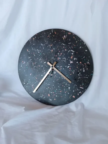 Art in Motion Unique Resin Wall Clock Design 14 Inches