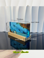 Whale Shark Cube Resin Lamp – Handmade Home Decor, Personalized & Holiday Gifts for Kids, Divers, Christmas & Halloween - Image 5