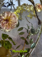 Hand-Poured Epoxy Resin Table with Natural Floral Inclusions - Image 3