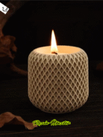 Artisan Mesh Candle Holder – Organic & Textured - Image 3