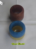 Artisan Mesh Candle Holder – Organic & Textured - Image 2