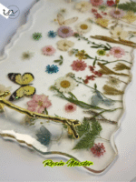 Flowers Epoxy Tray - Spring Summer Serving Tray - Mother's Day Best Gifts - Best Gift - Made to order - Image 3