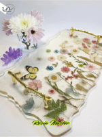 Flowers Epoxy Tray - Spring Summer Serving Tray - Mother's Day Best Gifts - Best Gift - Made to order - Image 2