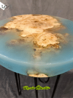 Resin Modern Round Coffee Table – Sleek Centerpiece for Your Living Room - Image 3