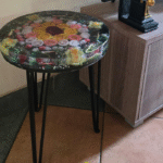 Resin Modern Round Coffee Table – Sleek Centerpiece for Your Living Room