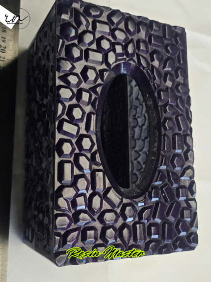 Luxury Resin Tissue Box Cover – Handcrafted Functional Art for Discerning Homes