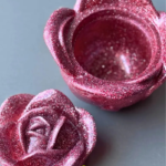 Handcrafted Resin Rose Trinket Box – Elegant Jewelry Holder & Keepsake Gift for Her