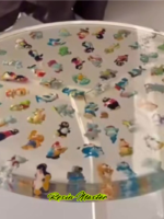 Custom Epoxy Resin Tabletop – 50 cm Diameter – Personalize with Candies, Wine Corks, Bottles, LEGOs, Kinder Toys, Beer Cups & More – Preserve Your Memories! - Image 4