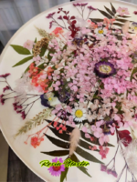 Artisan-Crafted Epoxy Resin River Table ‘Flowers’ – Stunning Floral Inclusions, Hand-Poured Design - Image 3