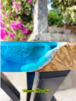 Live Edge Coffee Wood & Epoxy Table – Elegant Custom Art Piece for Your Home - Image 3