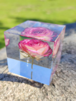 Handmade Resin Paperweights with Real Flowers – Clover, Nigella, Orchid & Cherry Blossom - Image 5
