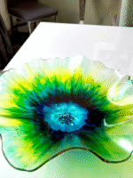 Large Resin Bowl - Wavy Bowl - Stunning elegant Resin Bowl - Decorative Dish-Luxury Decorative Resin bowl - Image 2