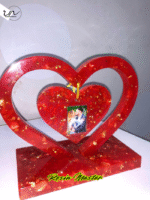 Resin Heart Photo Frame Custom Made