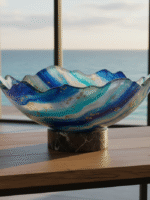 Large Resin Bowl - Wavy Bowl - Stunning elegant Resin Bowl - Decorative Dish-Luxury Decorative Resin bowl - Image 7