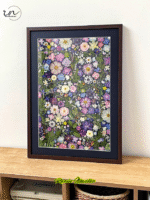 Handmade Pressed Flower Wall Art – Real Dried Botanical Frame